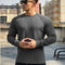 Ribbed knit crewneck sweater for men-3