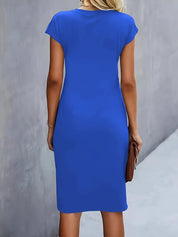 Grace | Midi Dress with Front Knot Design