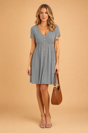 AVINA | Button-down Dress Summer