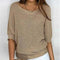 Sweater in the two -tone design made of soft knitting material for women-4