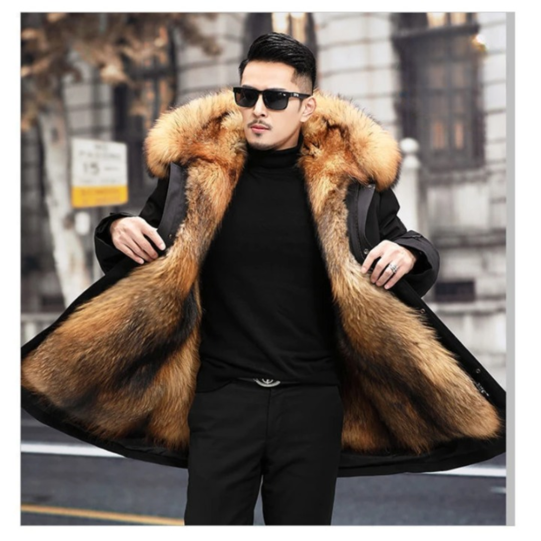 Men's hood winter parka jacket | Warmth-3
