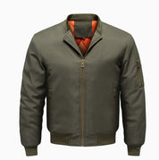 David | Classic Bomber Jacket with Utility Zipper Detail