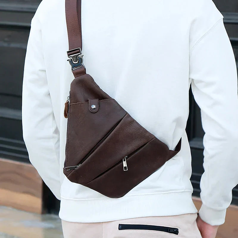 Jaxon | Urban Geometric Leather Crossbody Bag