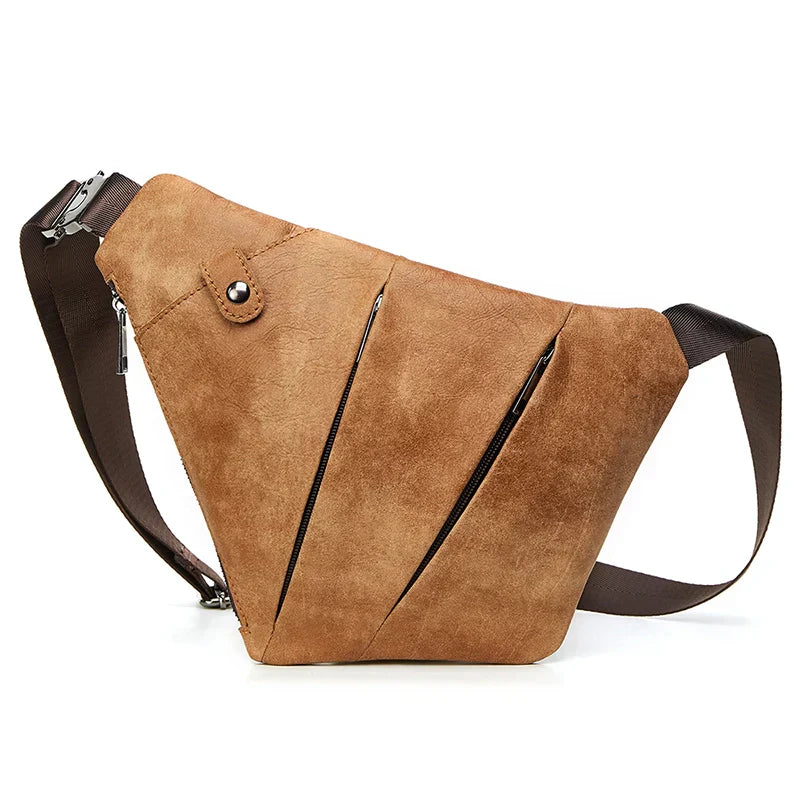 Jaxon | Urban Geometric Leather Crossbody Bag