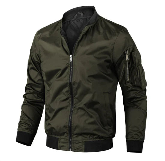 Men's casual bomber jacket | zipper-1