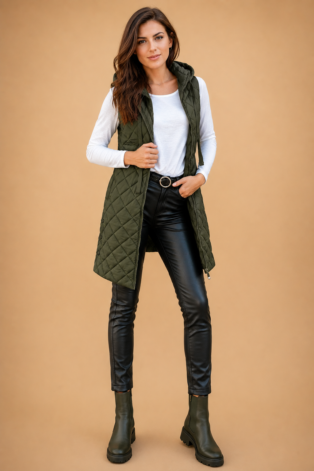 Mira Bodywarmer | Elegant long coat for women