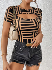 ANNA | Elegant T-shirt with neckline cut