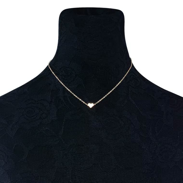 HeartGlow | Delicate Heart Charm Necklace