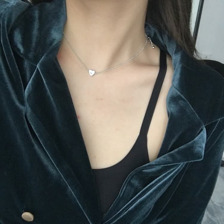 HeartGlow | Delicate Heart Charm Necklace