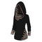 Relaxed hoodie with a tribal pattern-4