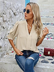 FLORA | V-Neck Stylish Blouse