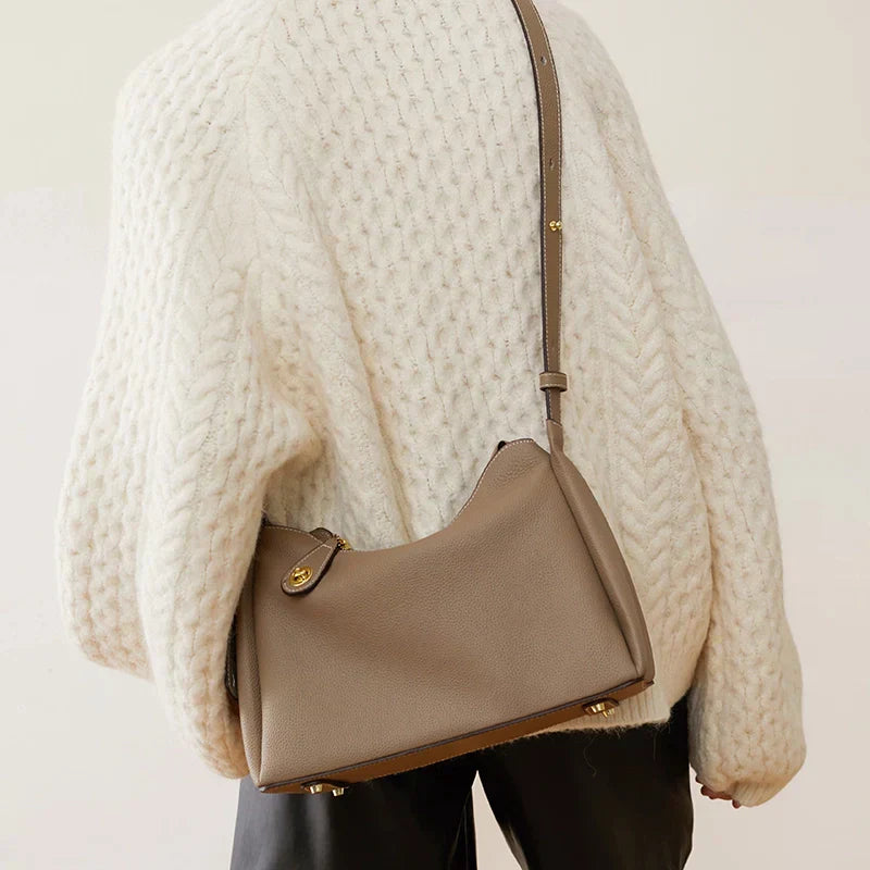 Lila | Versatile Textured Leather Crossbody Bag